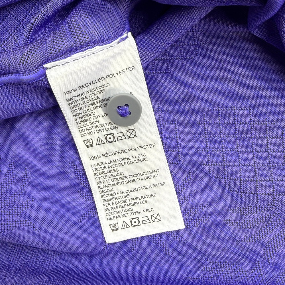 Tommy Bahama Polo Shirt Mens Small Purple Pineapple IslandZone Performance - Picture 4 of 9